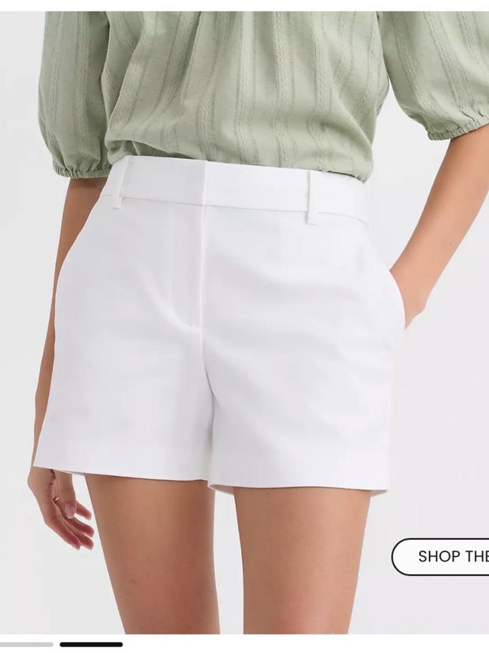 LOFT White The Riviera Short size 6 Tailored Shorts